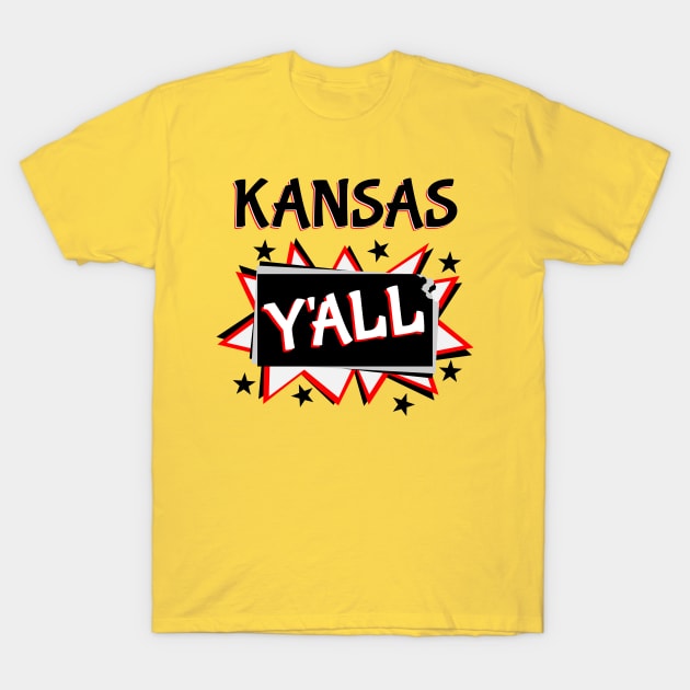 Kansas Y'all T-Shirt by mailboxdisco